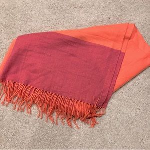 Flannel Color Block scarf shawl